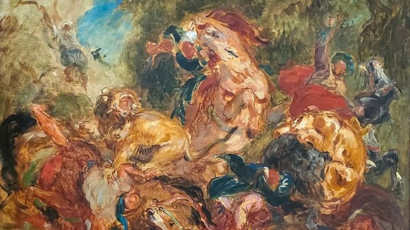 들라크루아 - 사자 사냥