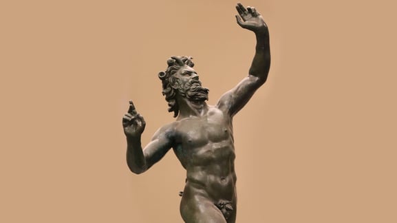 춤추는 파우누스 동상